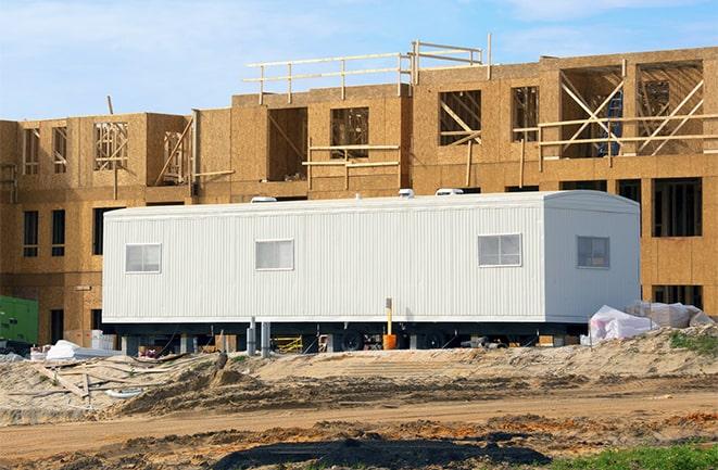 industrial office trailers for rent on a job site in Alamo CA